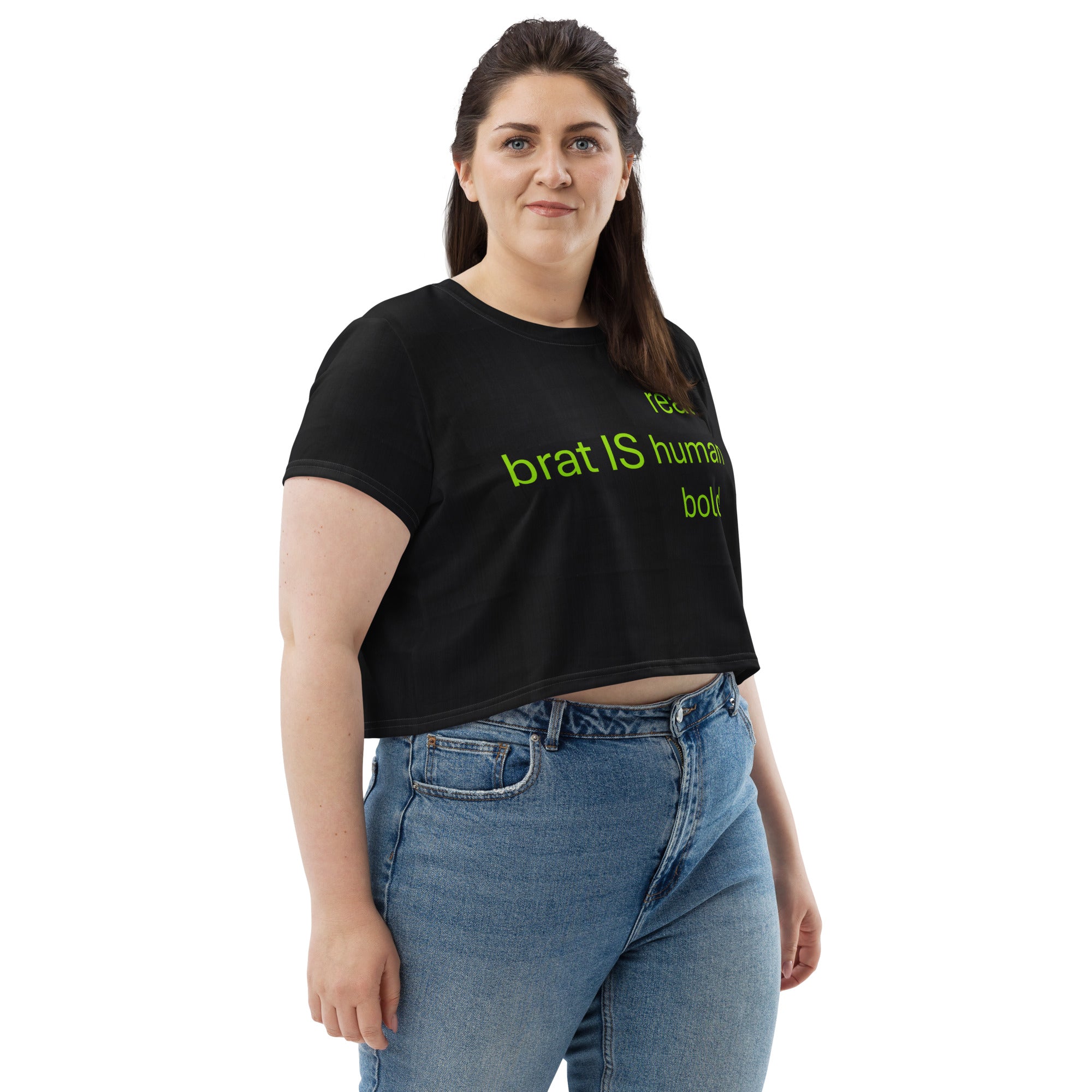 black-brat-green-crop-top-women-brat-is-real-fitness-top-streetwear-party-top-wickedyo_1_2 8